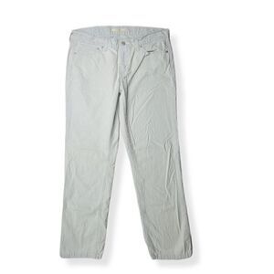Levi's White and Light Blue striped Boyfriend pants size 29